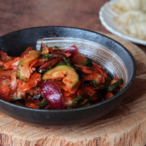 Spicy vegetables Korean-style (no fermentation, ready-to-eat ...
